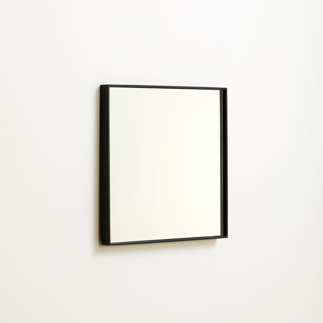 Loretta Matte Black Large Square Wall Mirror