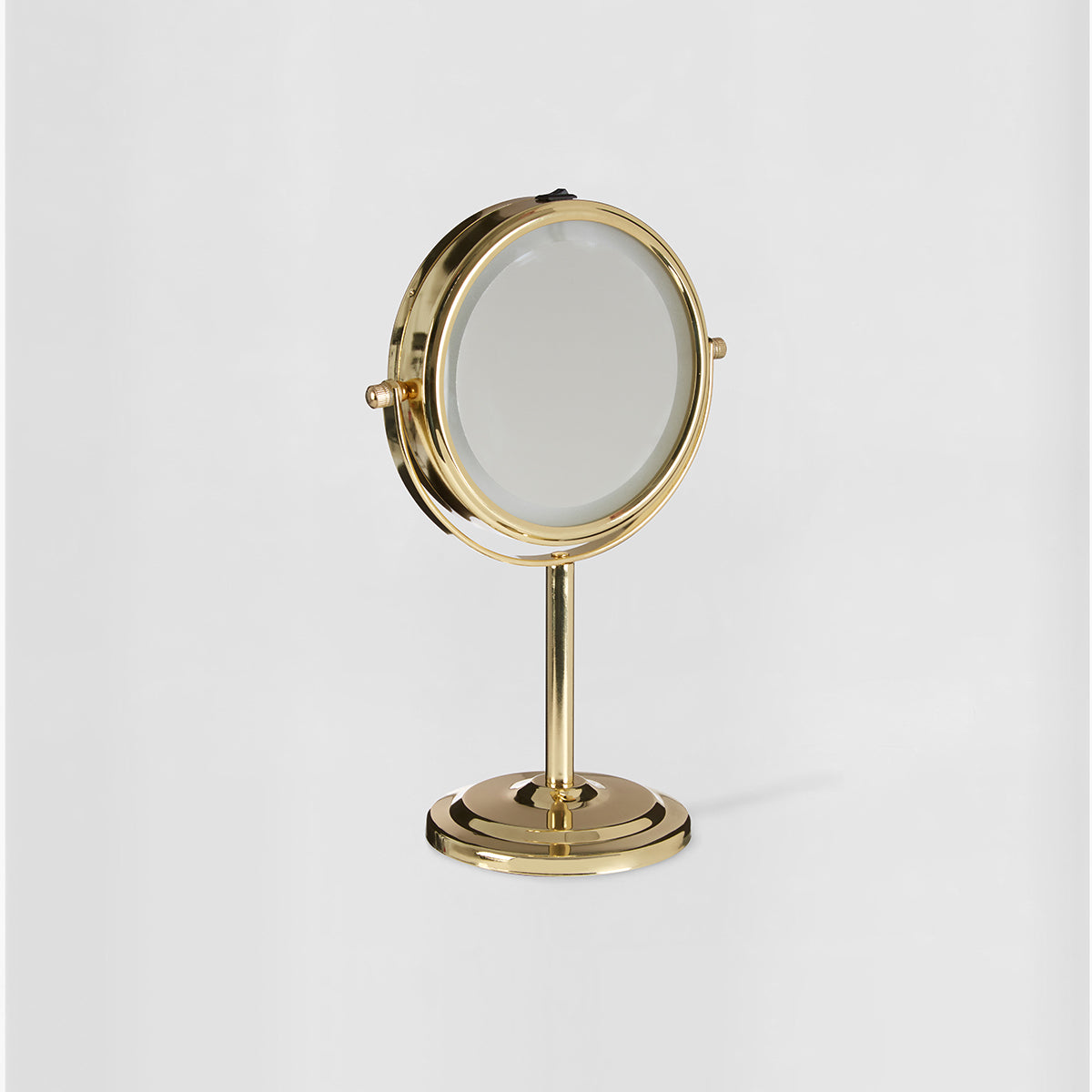 Cassini Gold Finish Iron Led Table Mirror