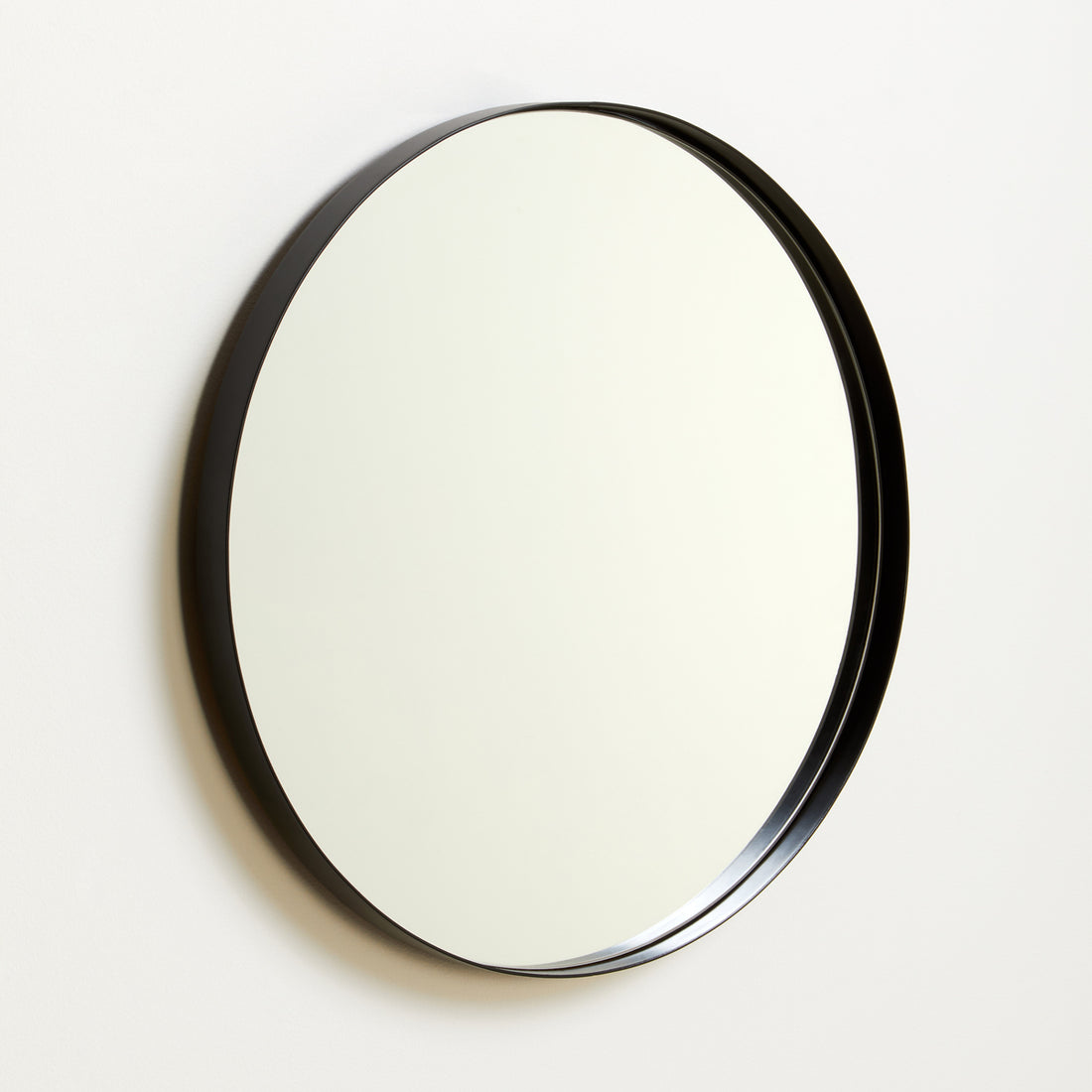 Cindy Medium Matte Black Finish Wall Mirror