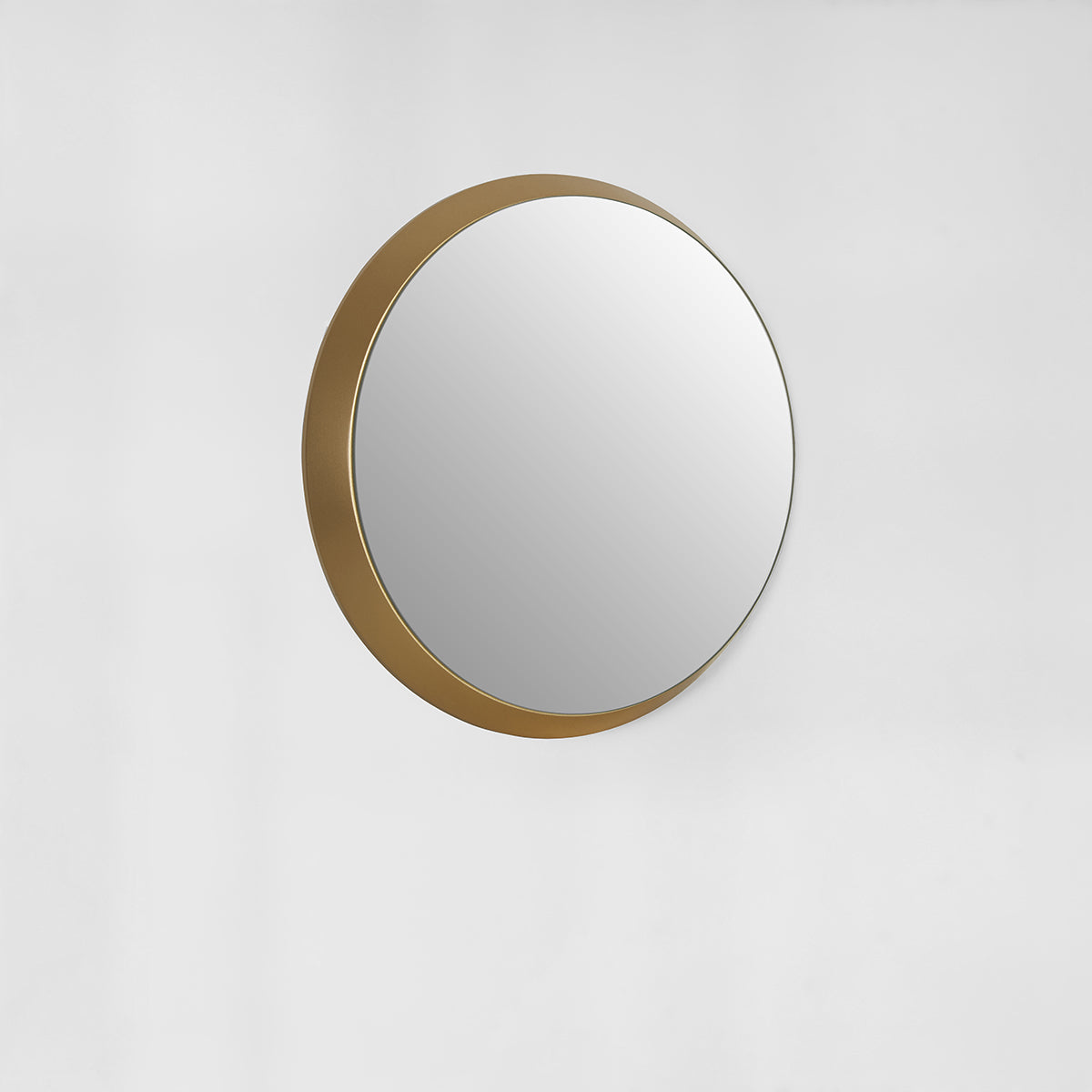 Athena Small Round Wall Mirror With Gold Frame