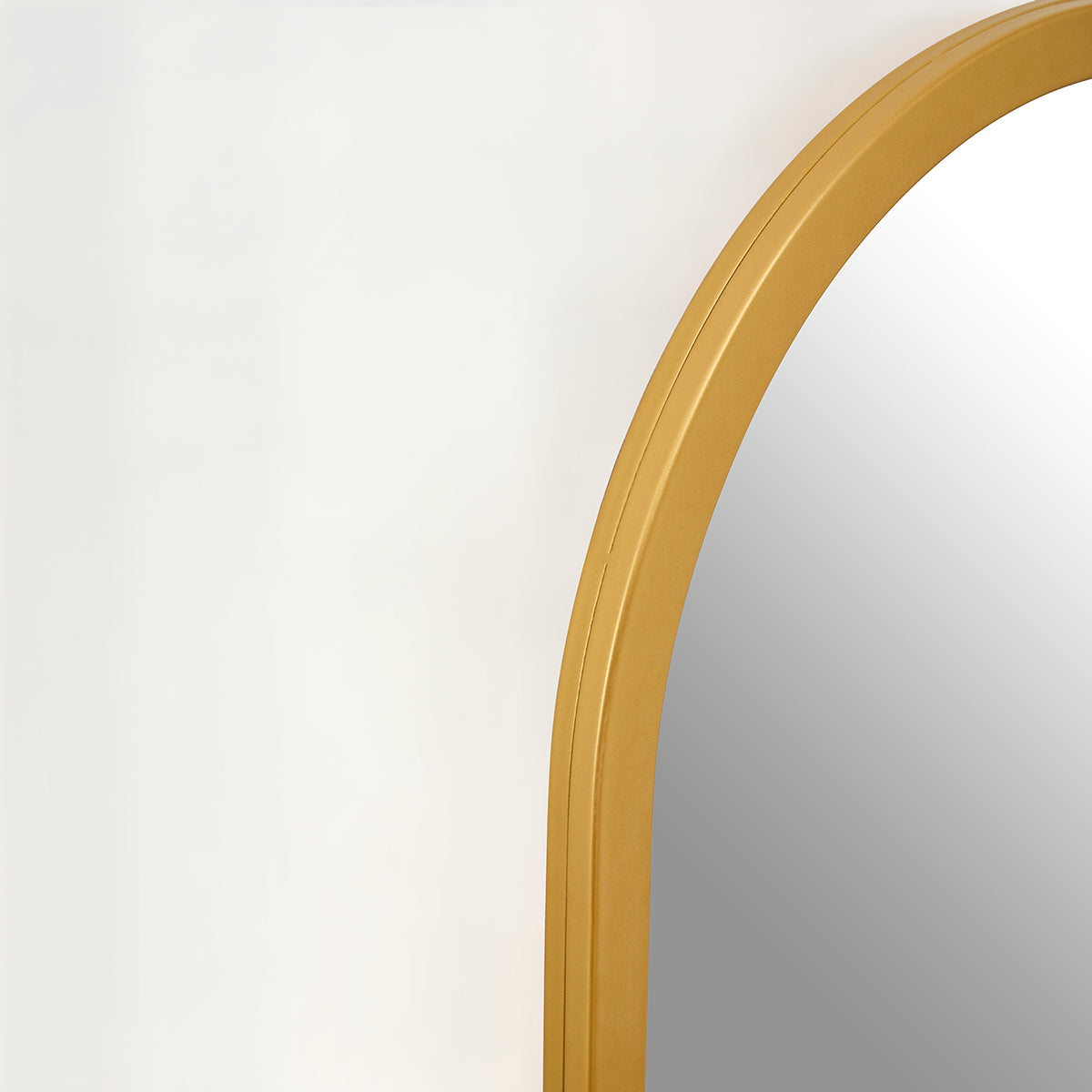 Avento Gold Rounded Edge Wall Mirror