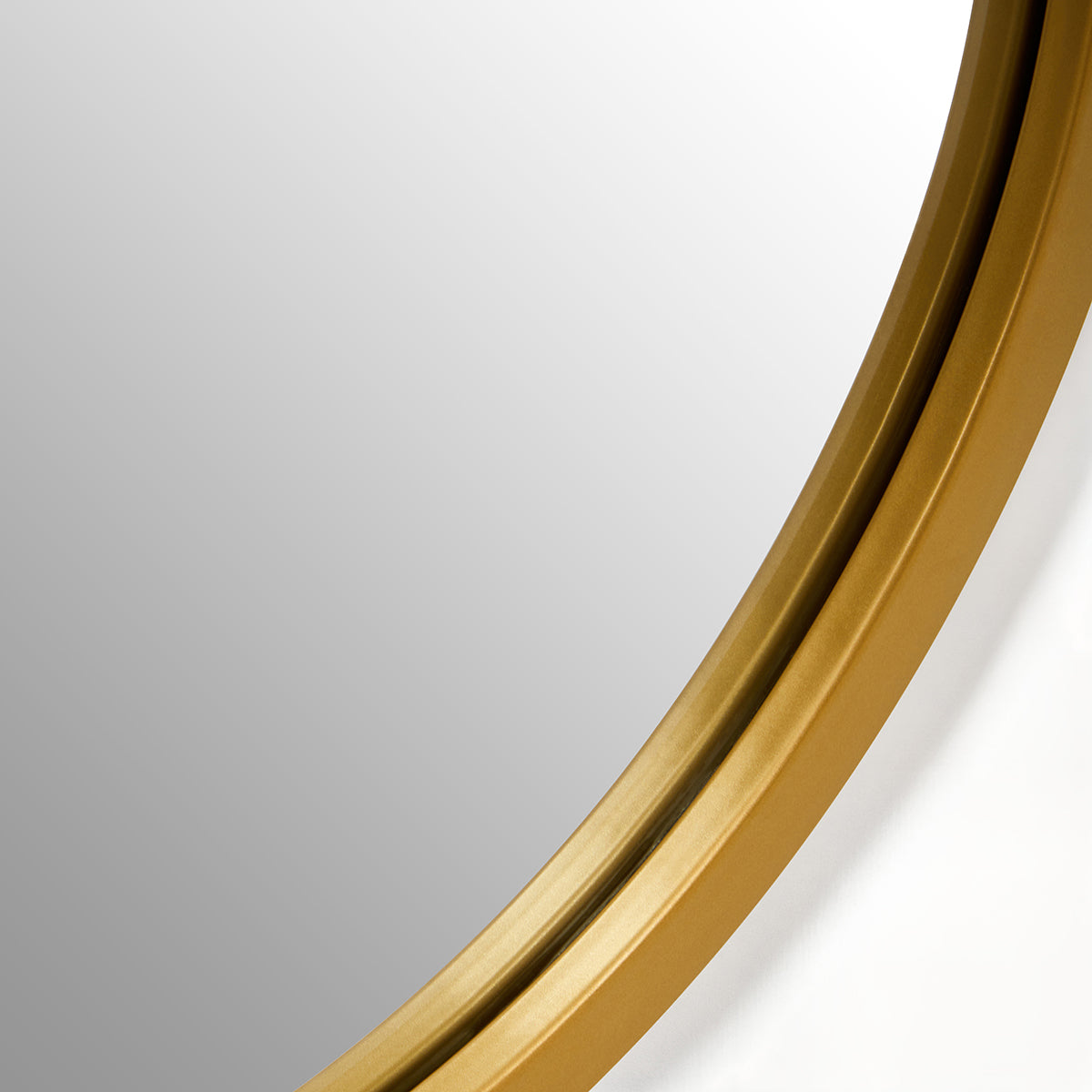 Avento Gold Rounded Edge Wall Mirror