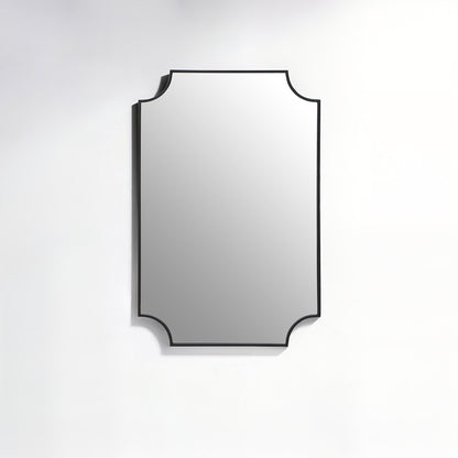 Avento Black Inverted Corners Wall Mirror