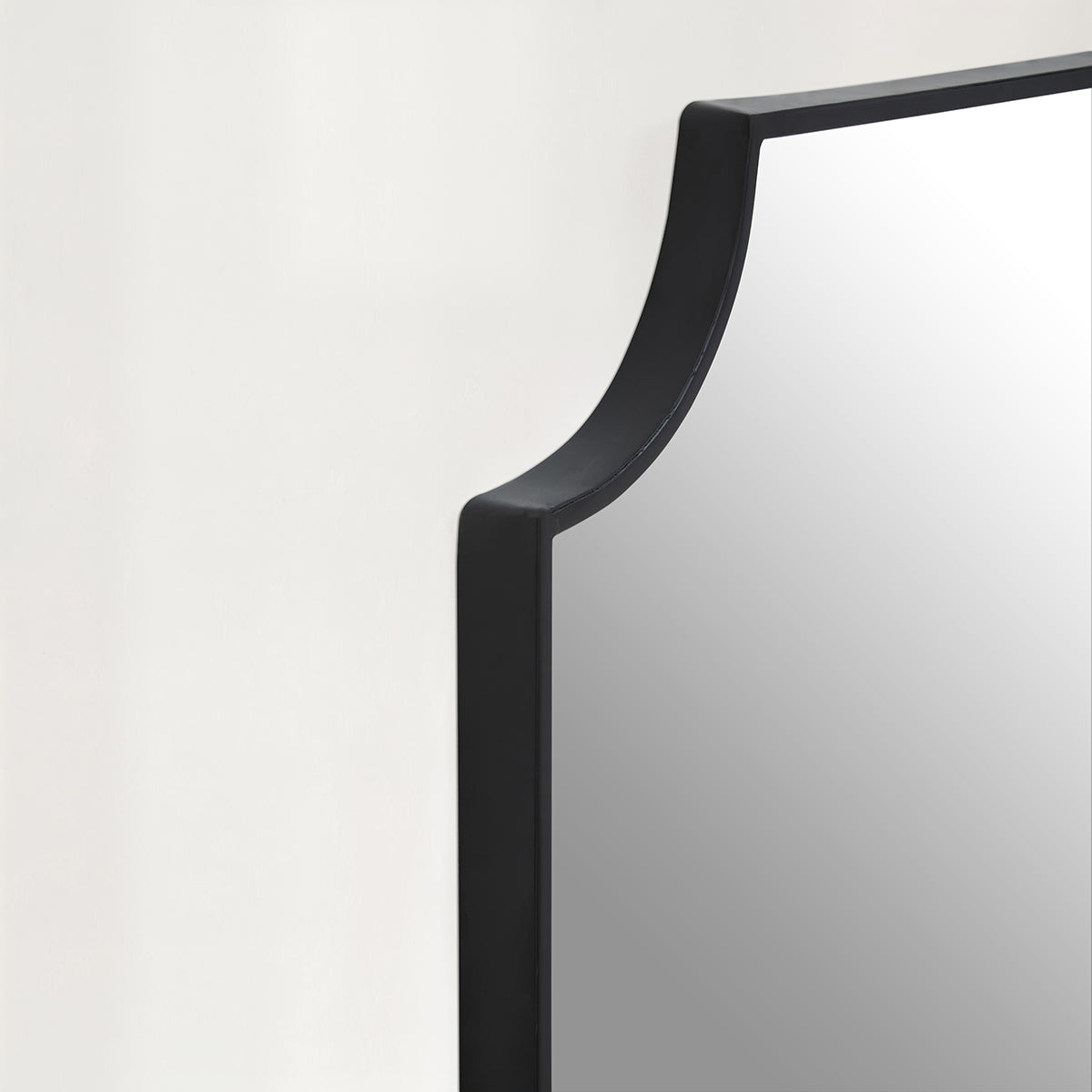 Avento Black Inverted Corners Wall Mirror