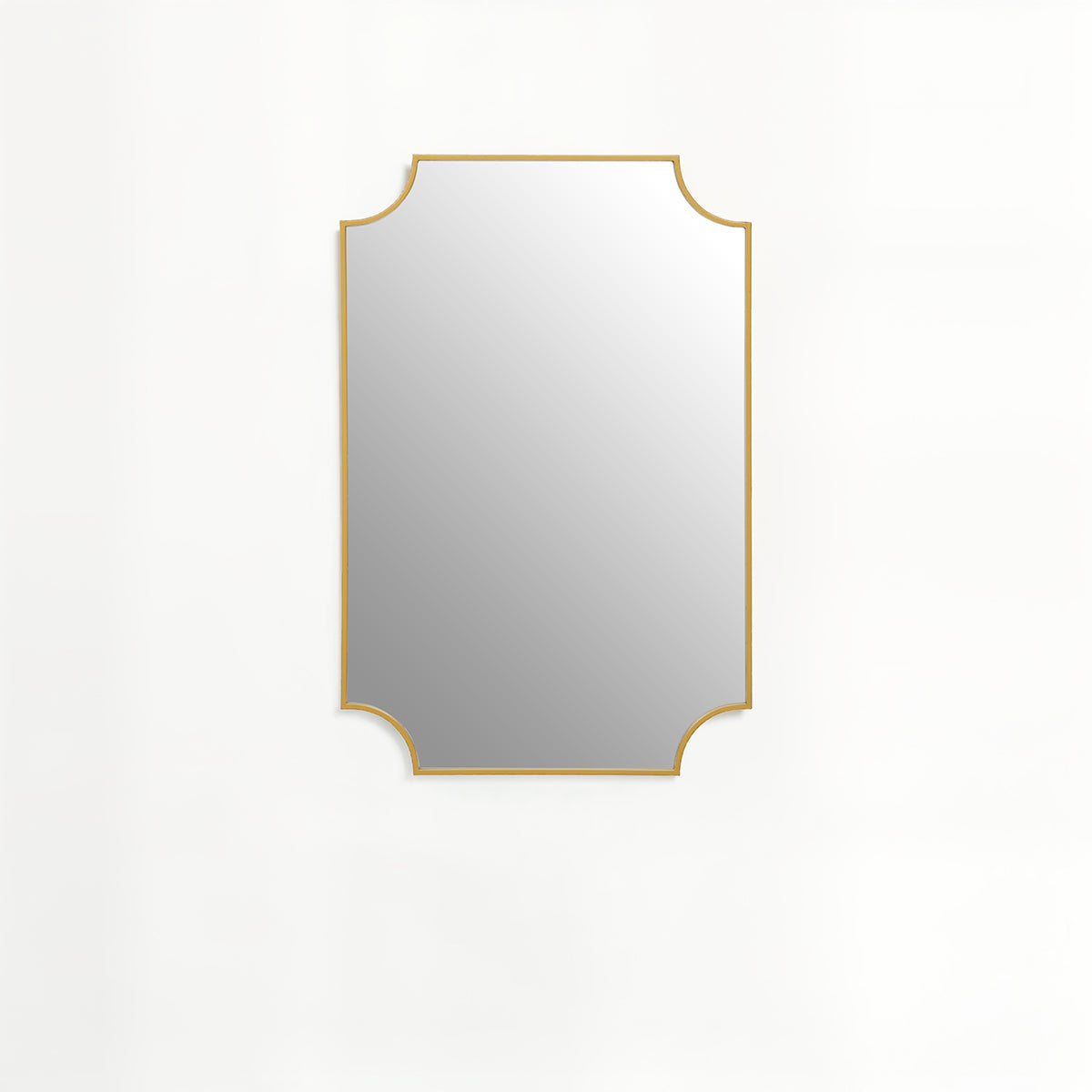 Avento Gold Inverted Corners Mirror