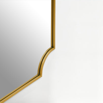 Avento Gold Inverted Corners Mirror