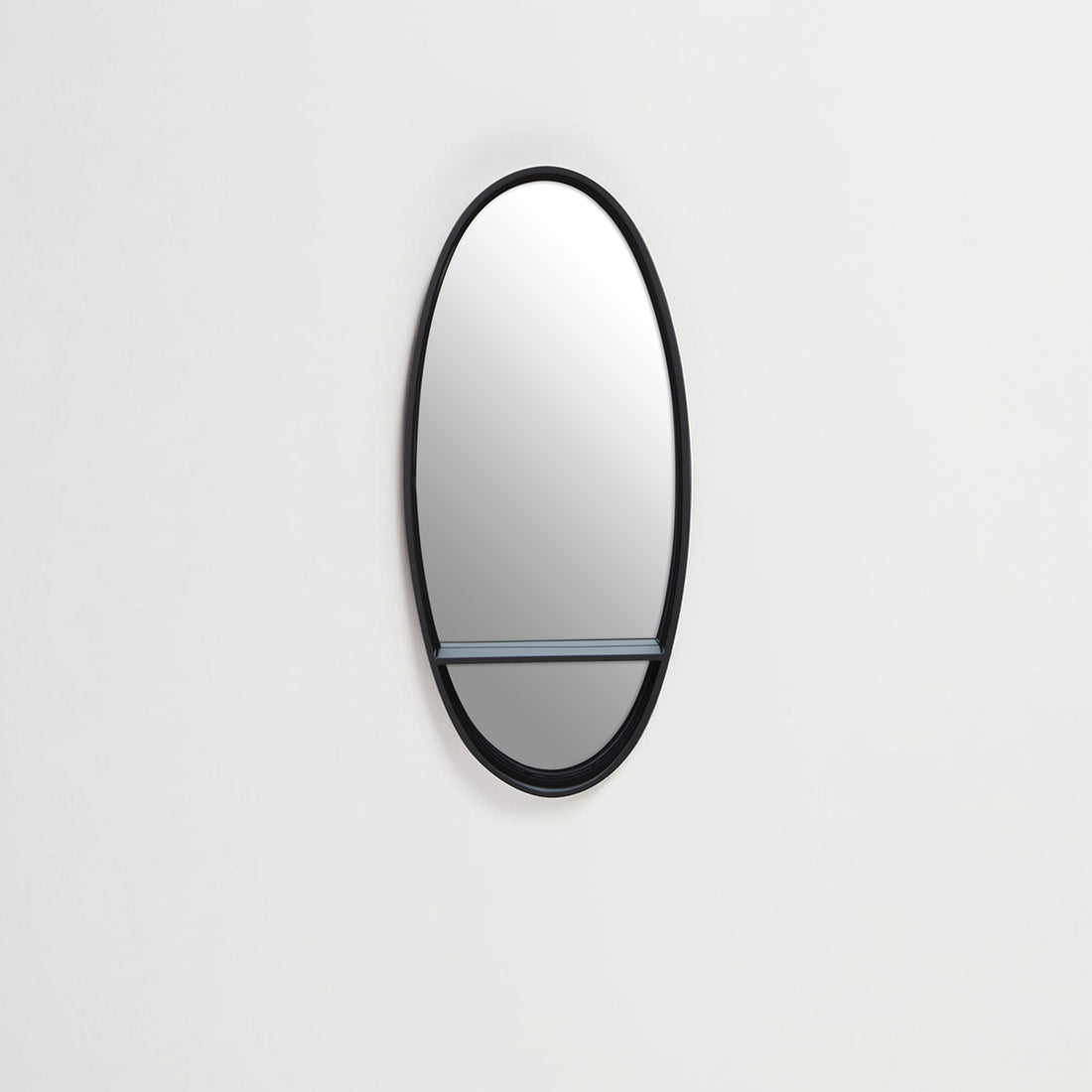 Avento Black Oval Wall Mirror