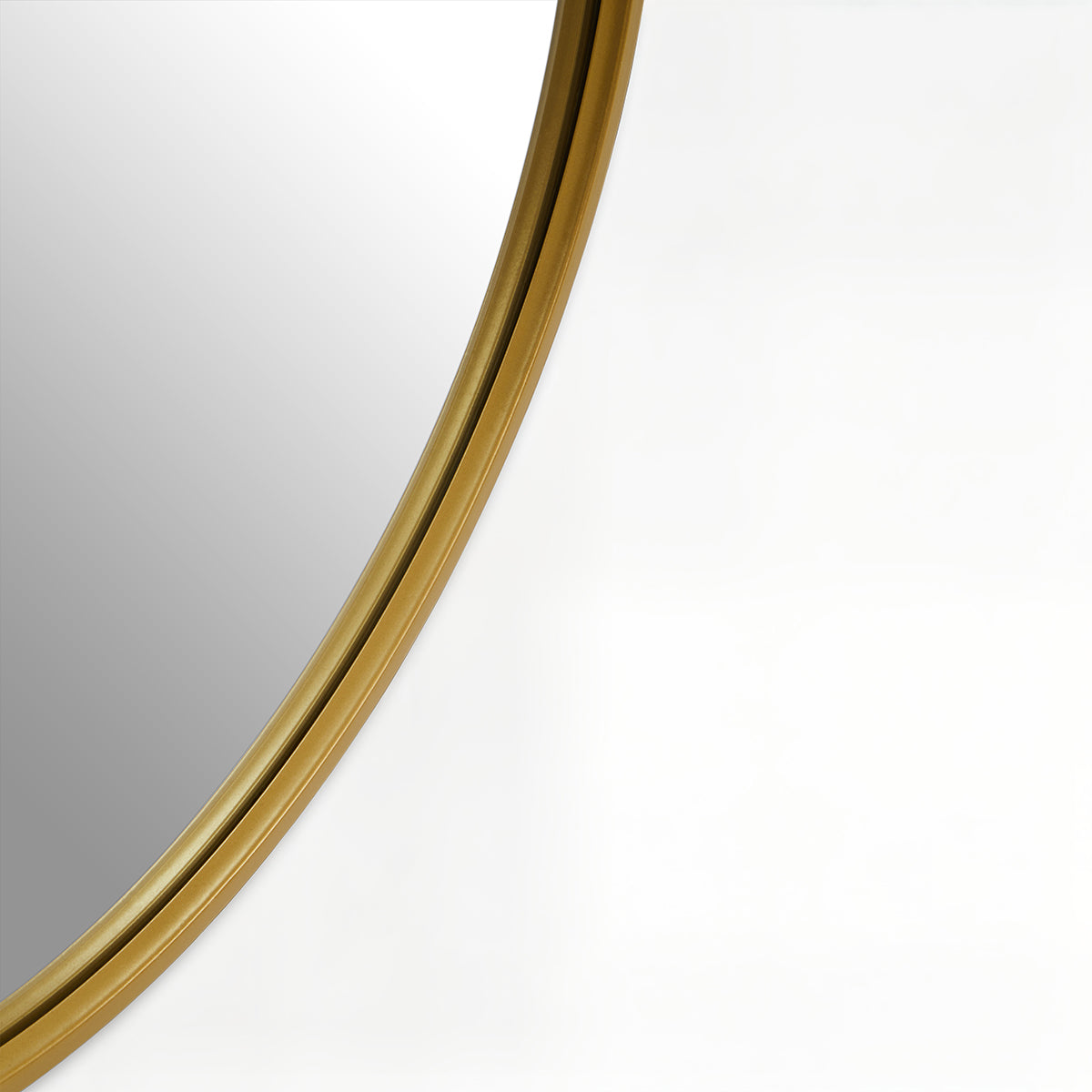 Avento Gold Mirror With Circular Hook