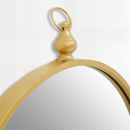 Avento Gold Mirror With Circular Hook