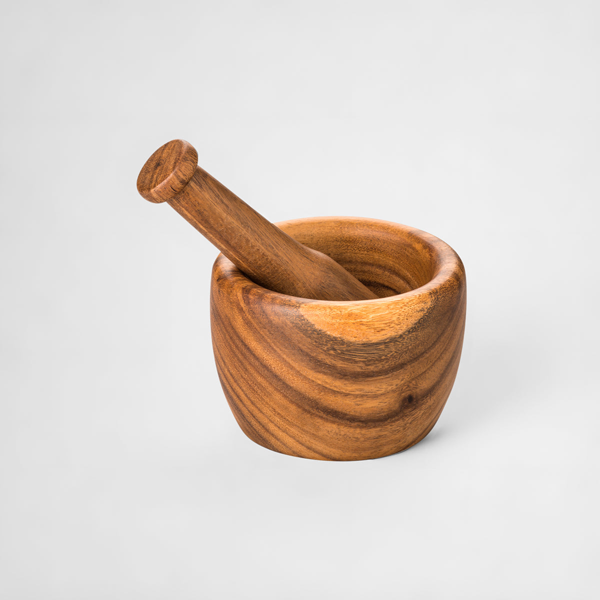 Kora Tapered Mortar and Pestle in Acacia Wood