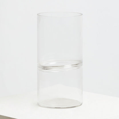 Optik Clear Glass Tall Vase