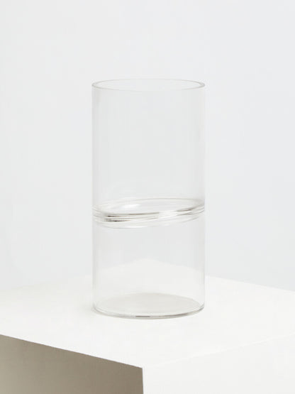 Optik Clear Glass Tall Vase