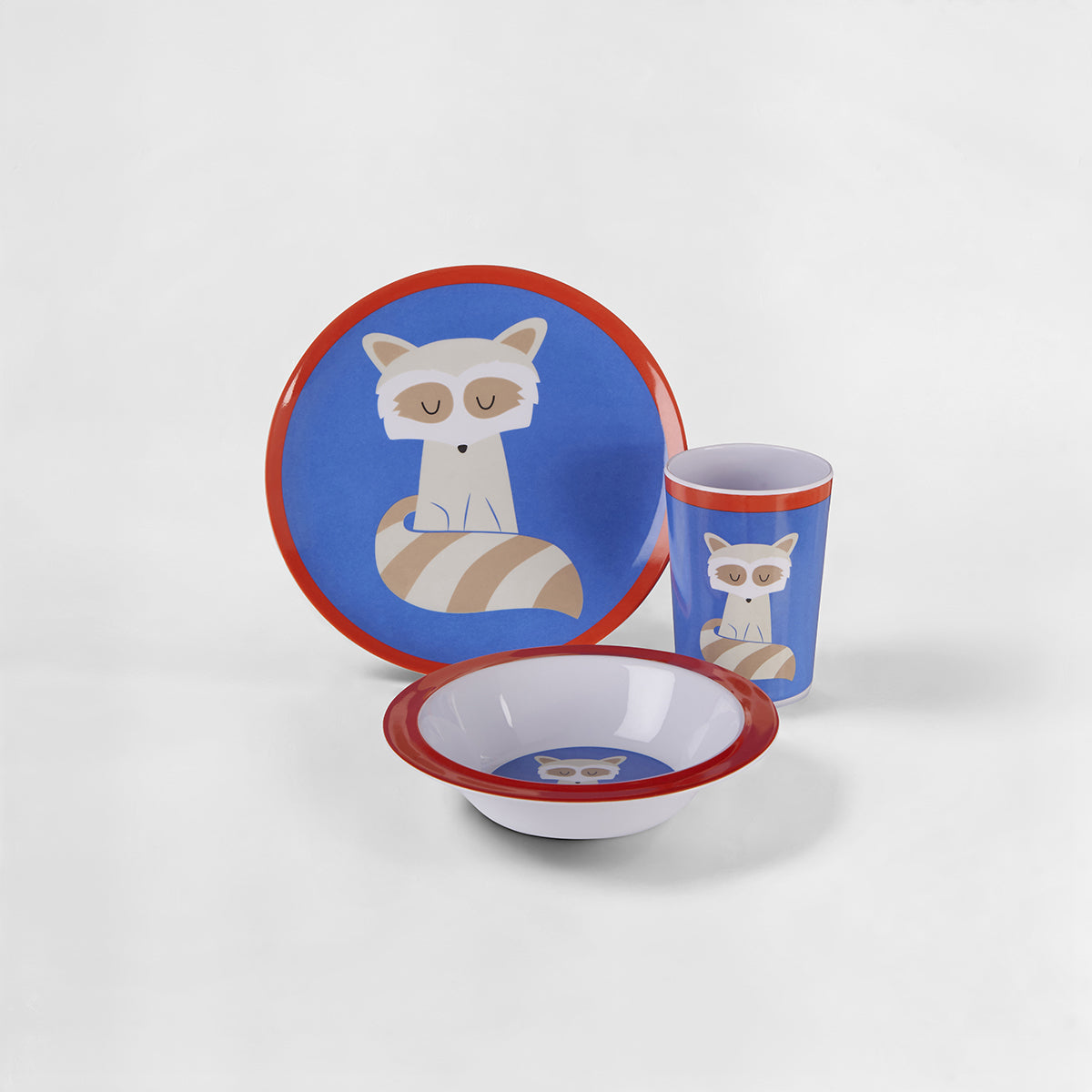 Mimo Kids Ralph Raccoon Dinner Set