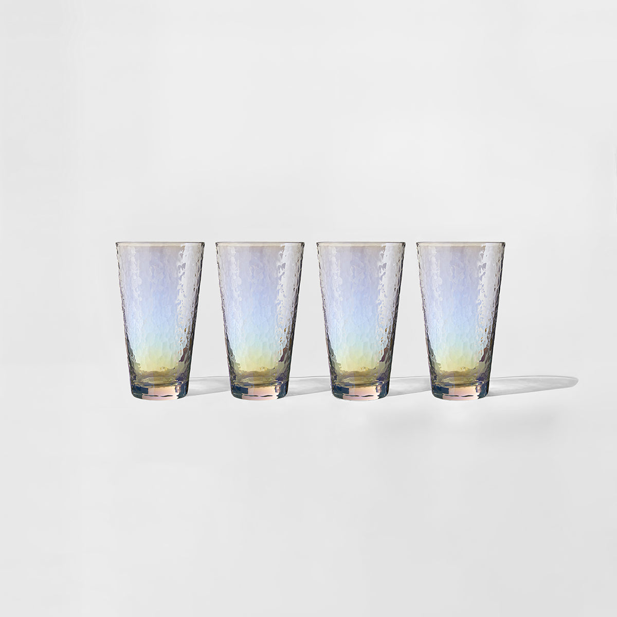 Aurora Set of 4 Lustre Hi Ball Glasses