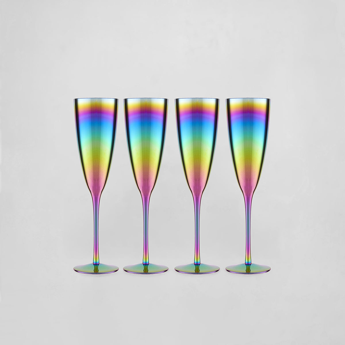 Aurora Set of 4 Champagne Glasses