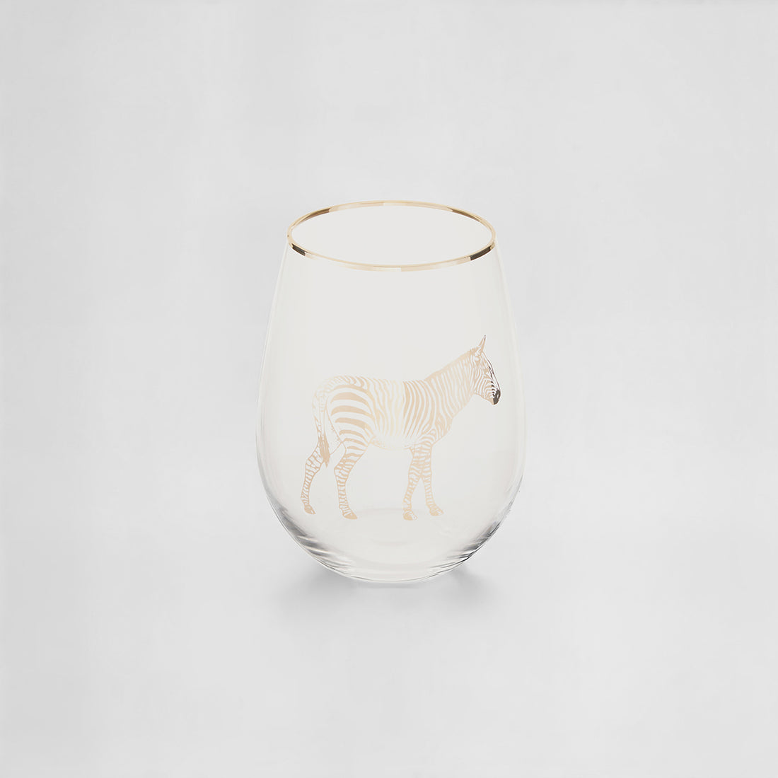 Nomi Gold Zebra Curved Tumbler