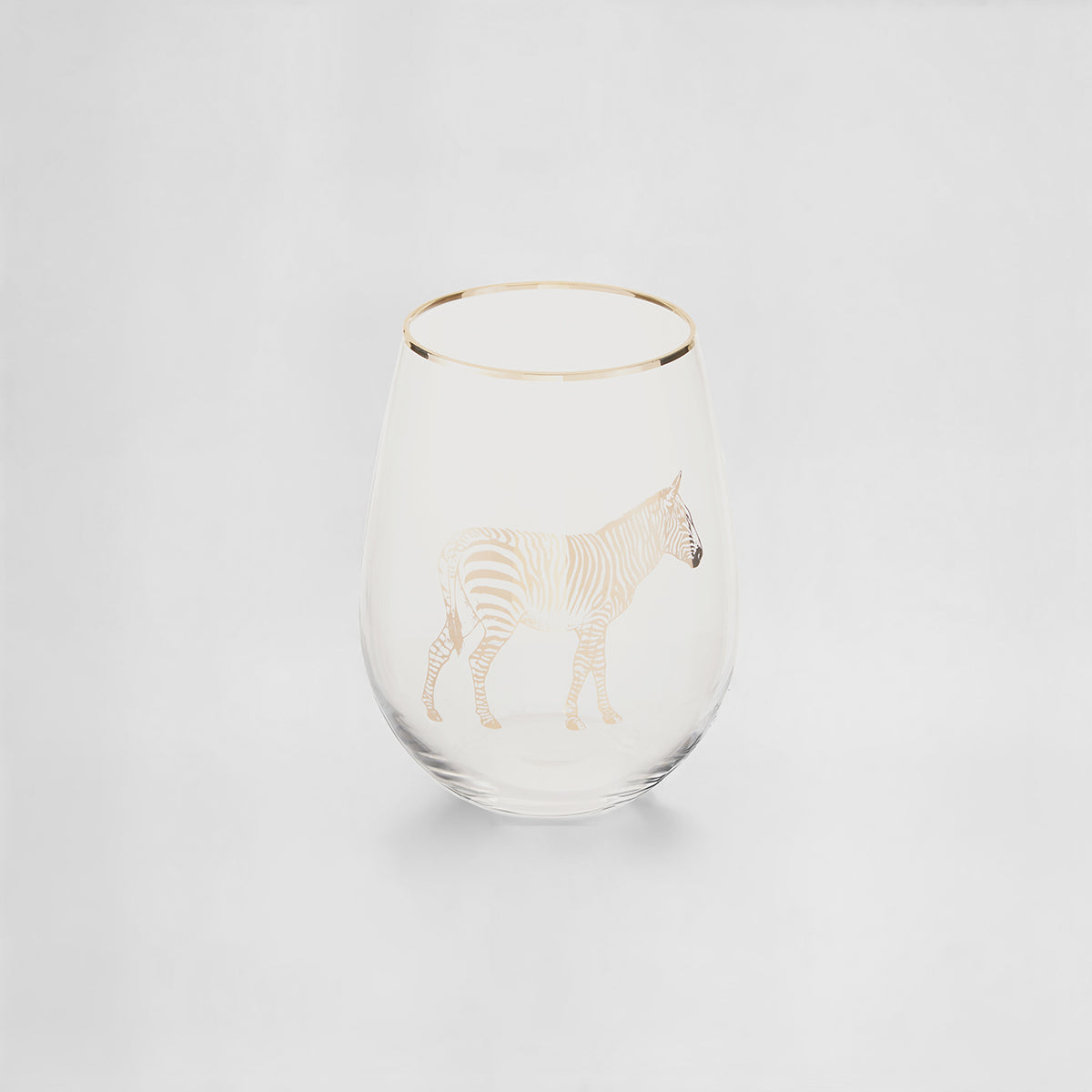 Nomi Gold Zebra Curved Tumbler