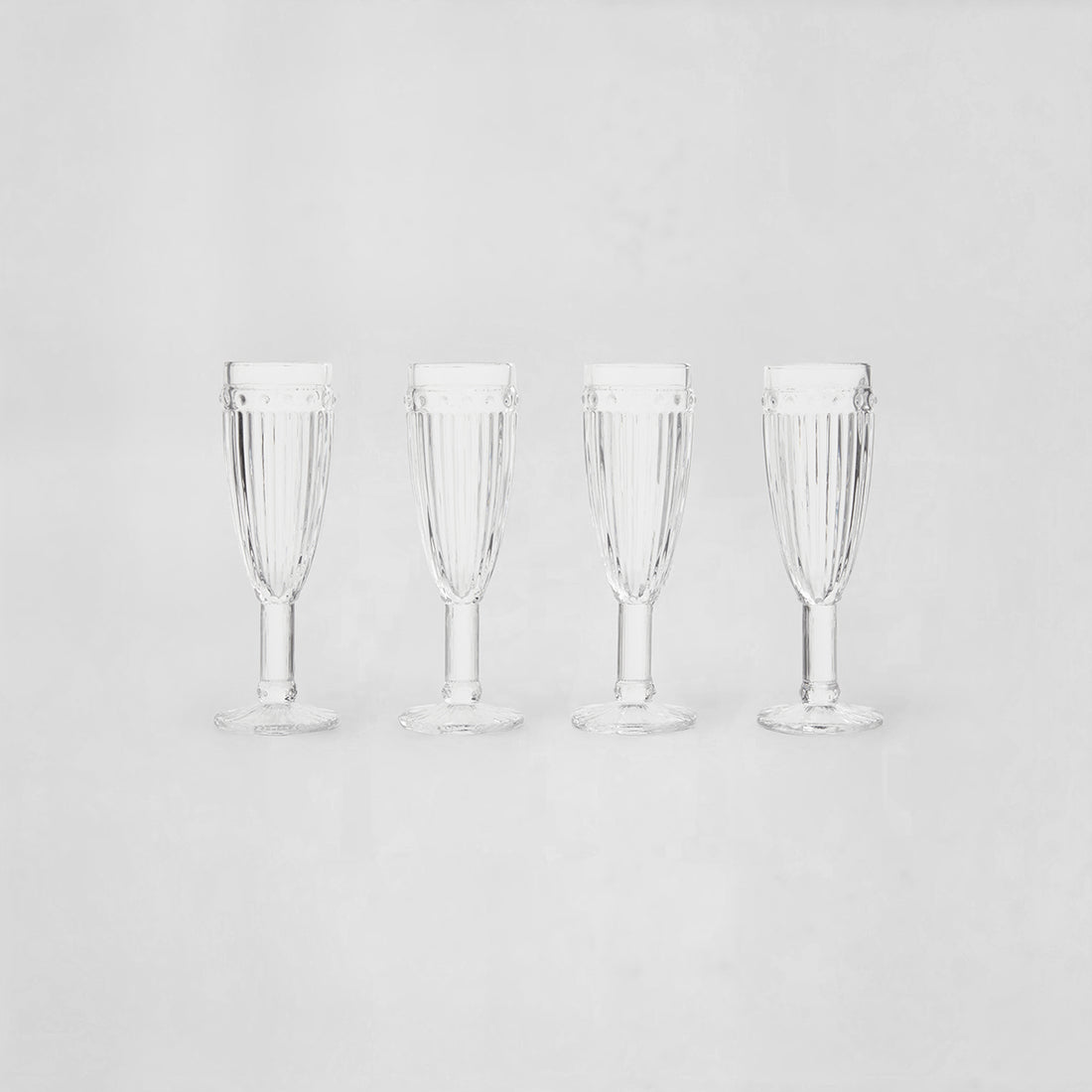 Auclair Set Of Four Champagne Glasses