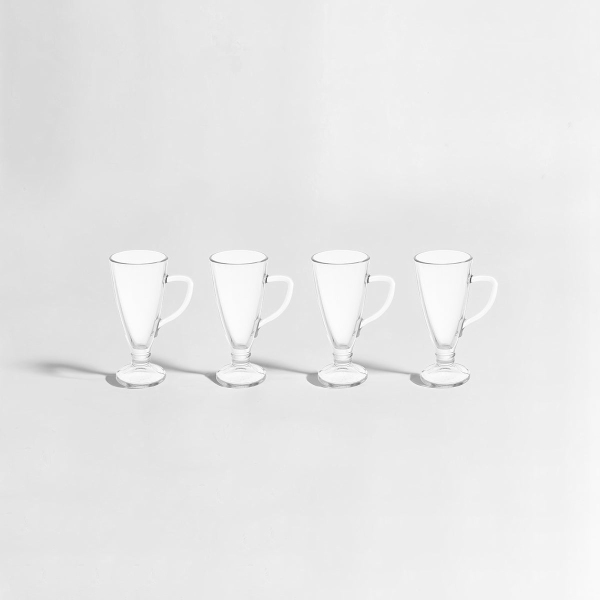 Set Of Four Torta Latte Glasses