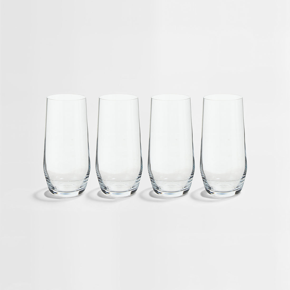 Ada Set Of 4 Crystal High Ball Glasses