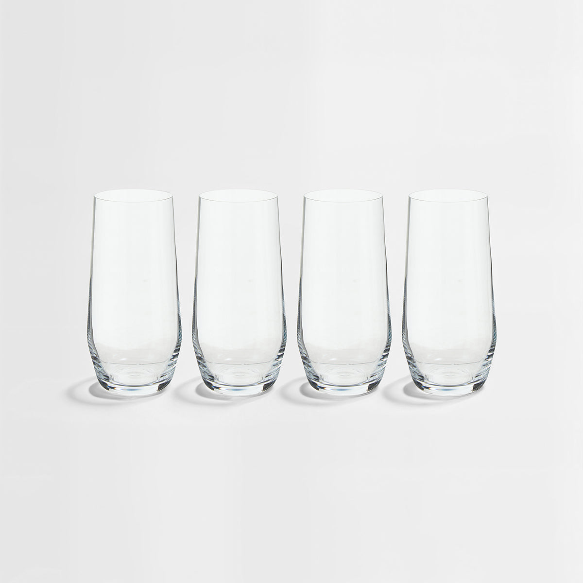 Ada Set Of 4 Crystal High Ball Glasses