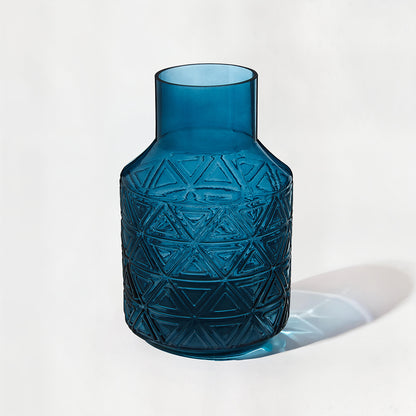 Dakota Blue Glass Vase