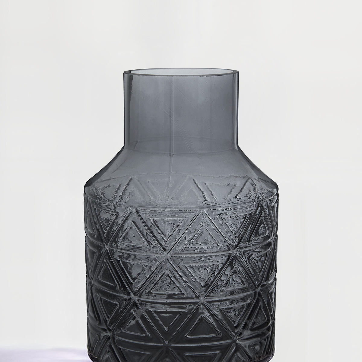 Dakota Dark Grey Glass Vase