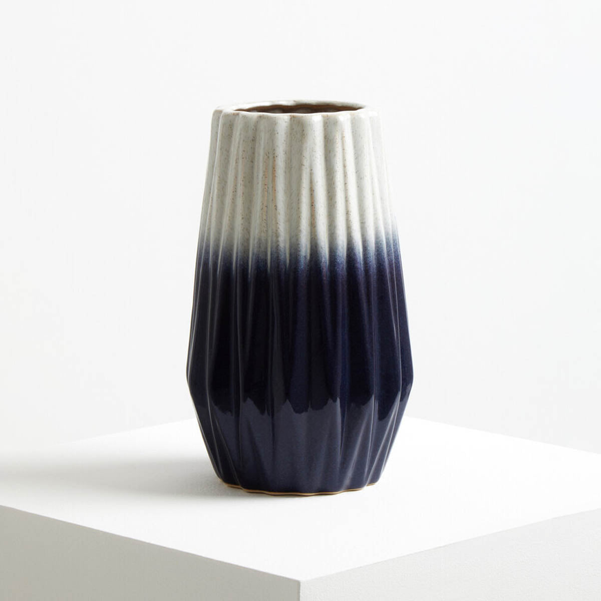 Azul Small Ombre Vase in Blue