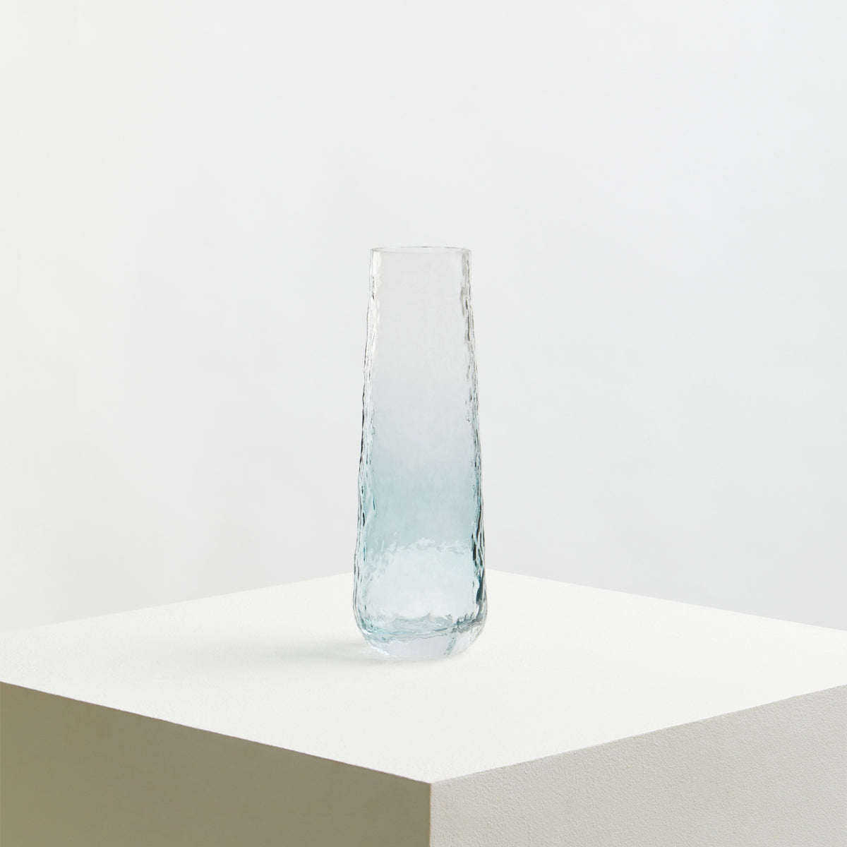 Brock small blue glass vase