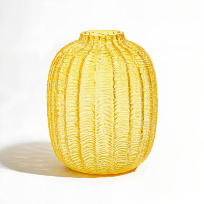 Bionda Small Yellow Glass Vase