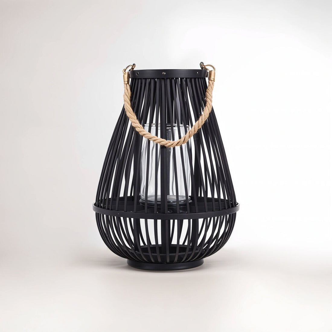 Lentigo Small Black Bamboo Lantern