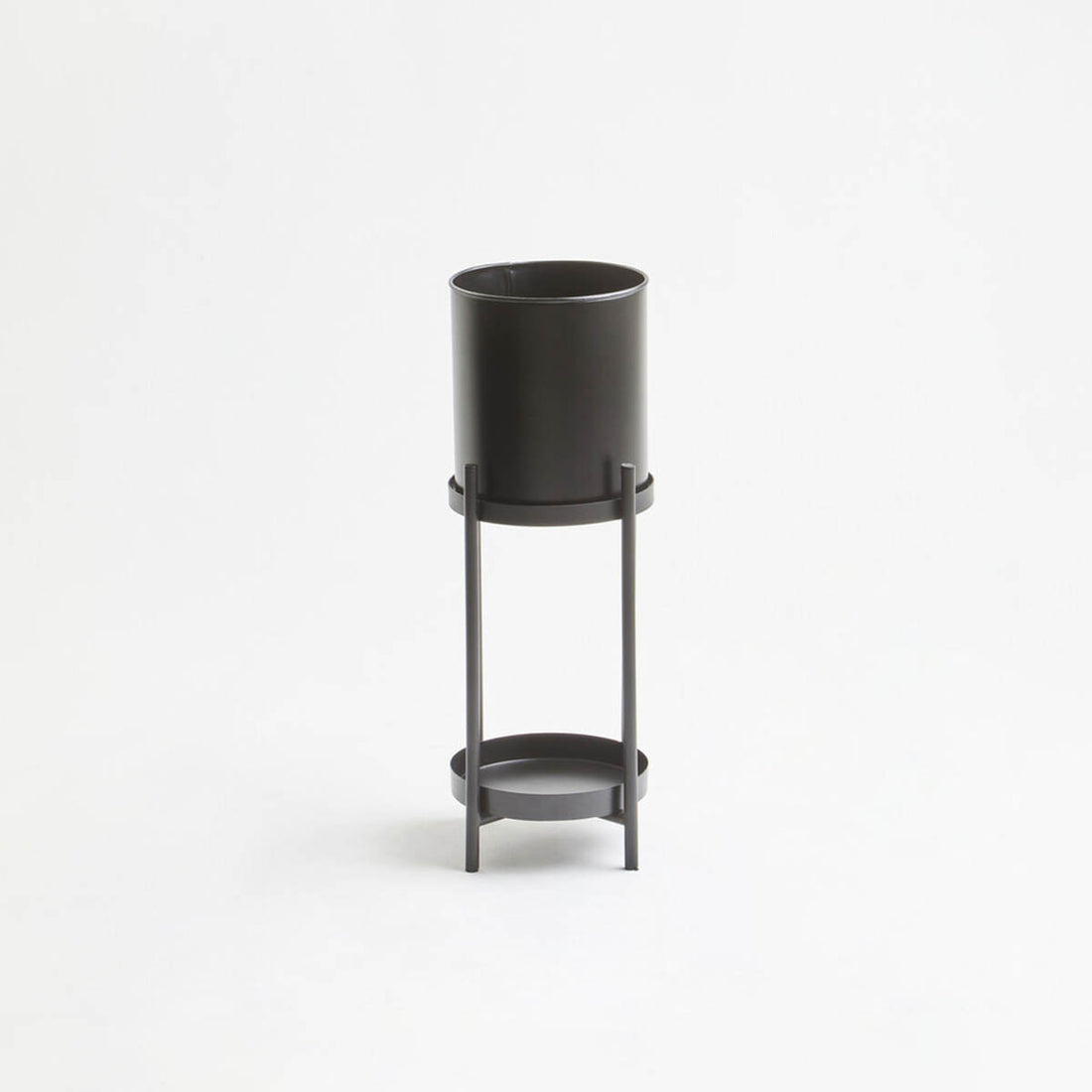 Asher Two Tier Black Plant Stand