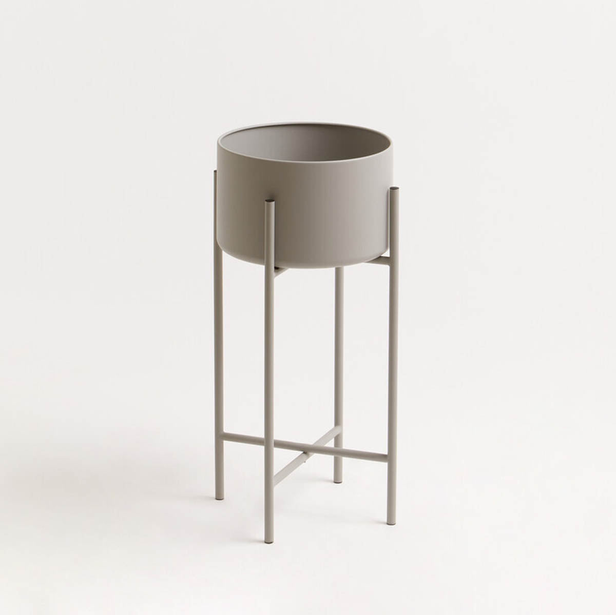 Trosa Large Grey Floor Standing Planter