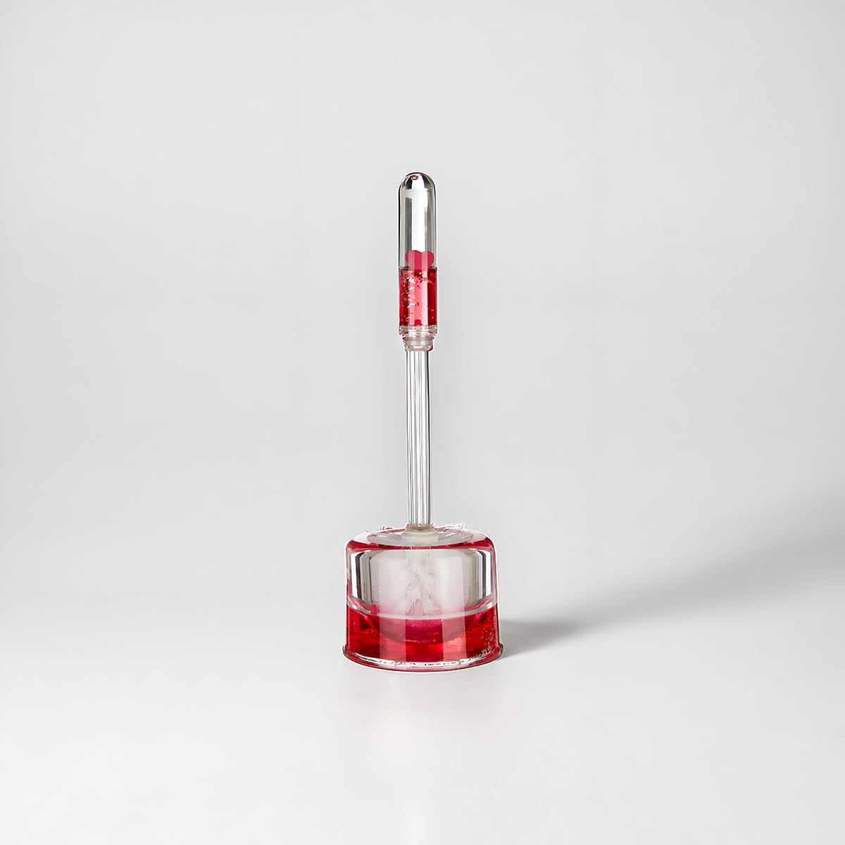 Floating Acrylic Hearts Toilet Brush Holder