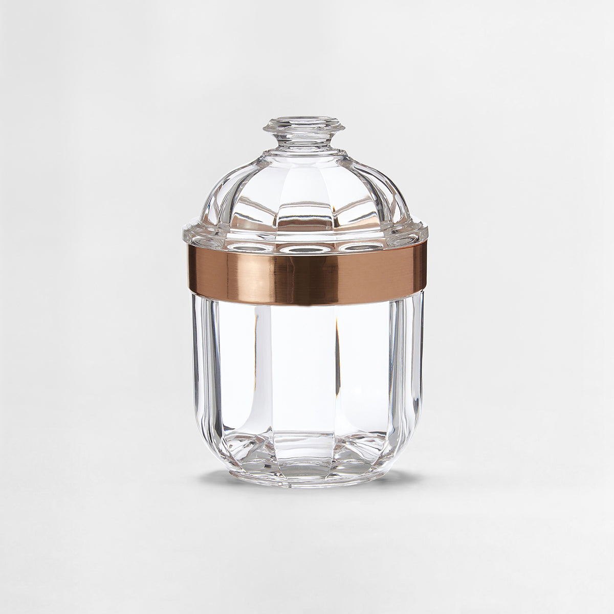 Small Rose Gold Acrylic Storage Jar