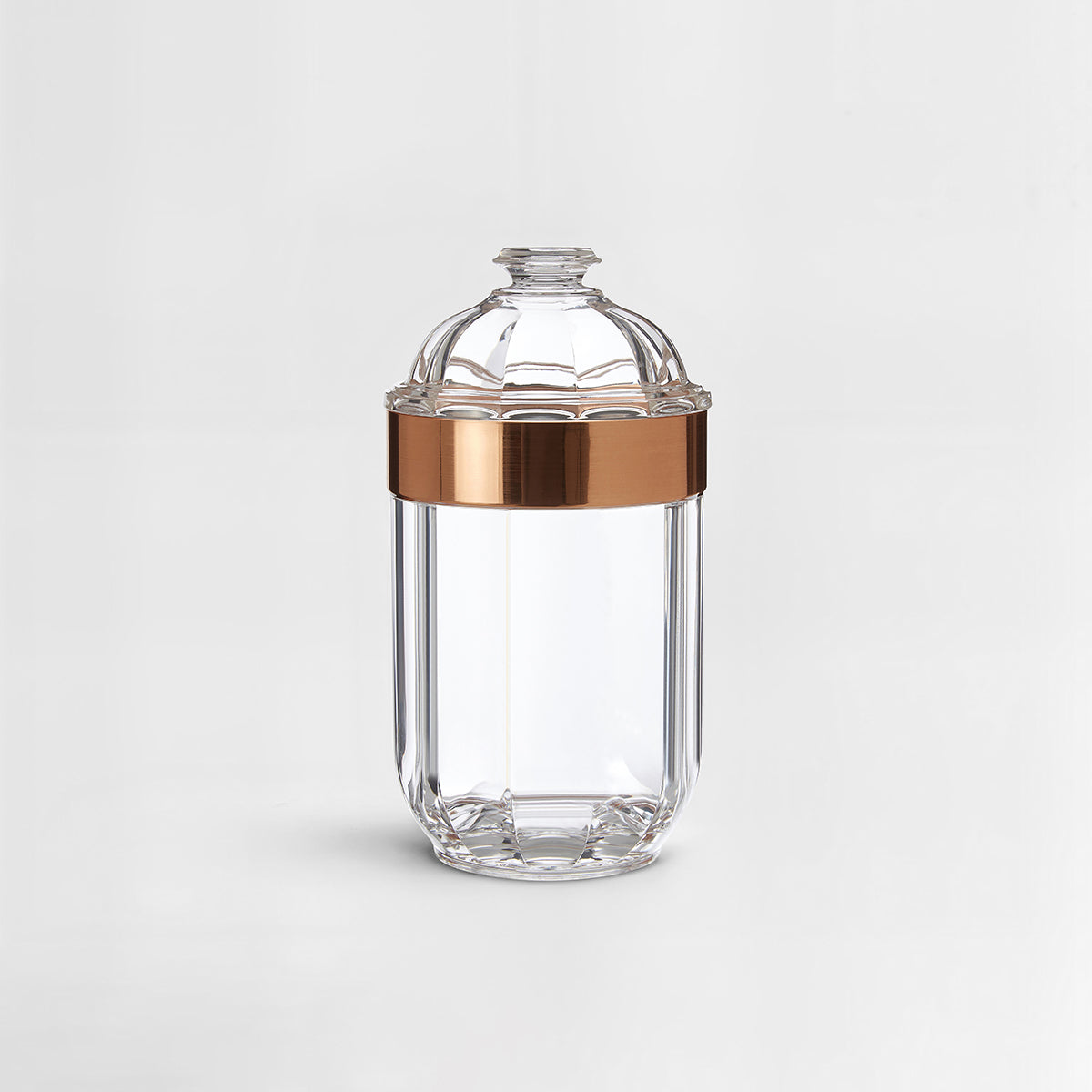 Medium Rose Gold Acrylic Storage Jar