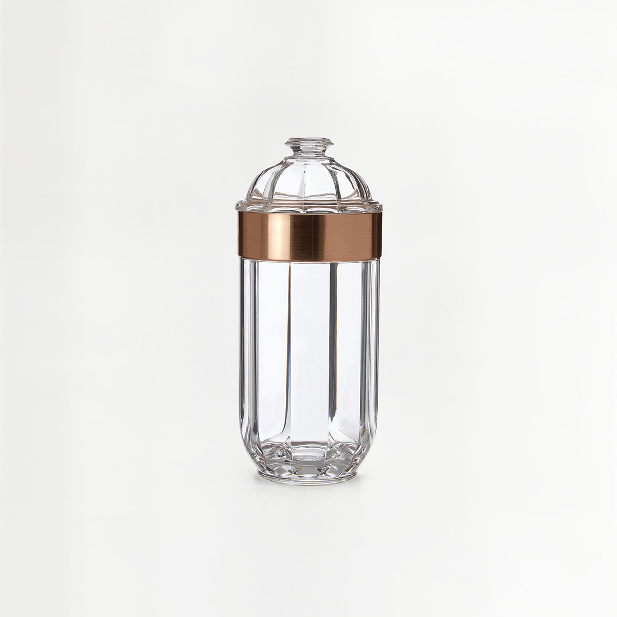 Large Rose Gold Acrylic Storage Jar