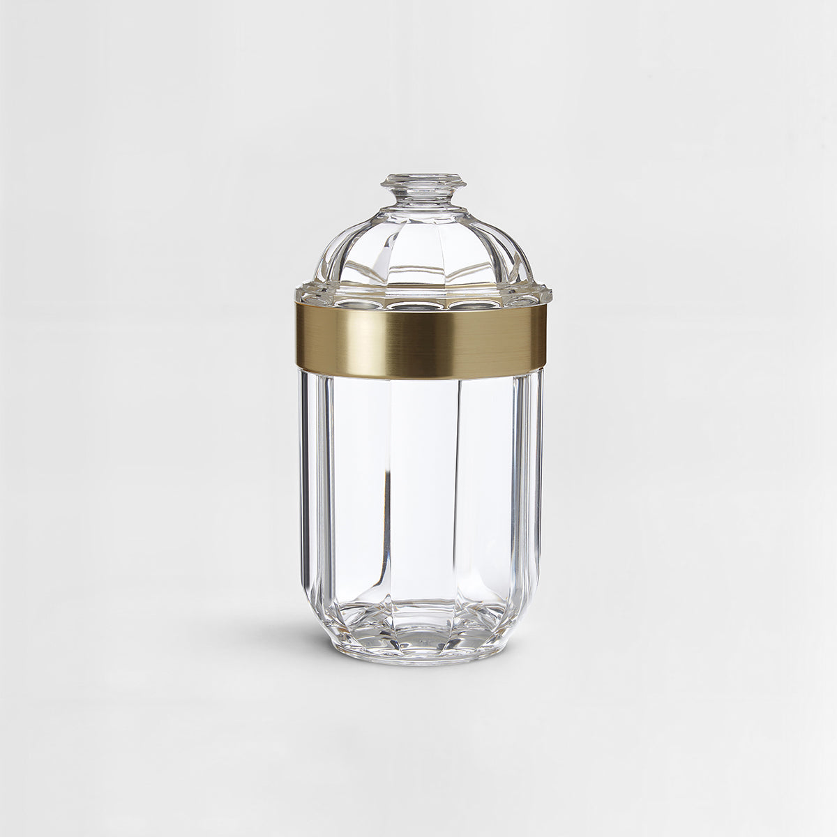 Medium Light Gold Acrylic Storage Jar