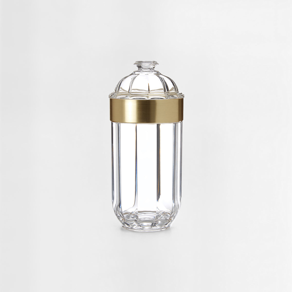 Large Light Gold Acrylic Storage Jar