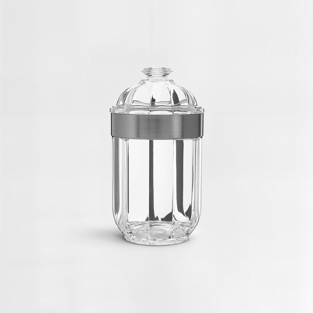 Medium Silver Acrylic Storage Jar