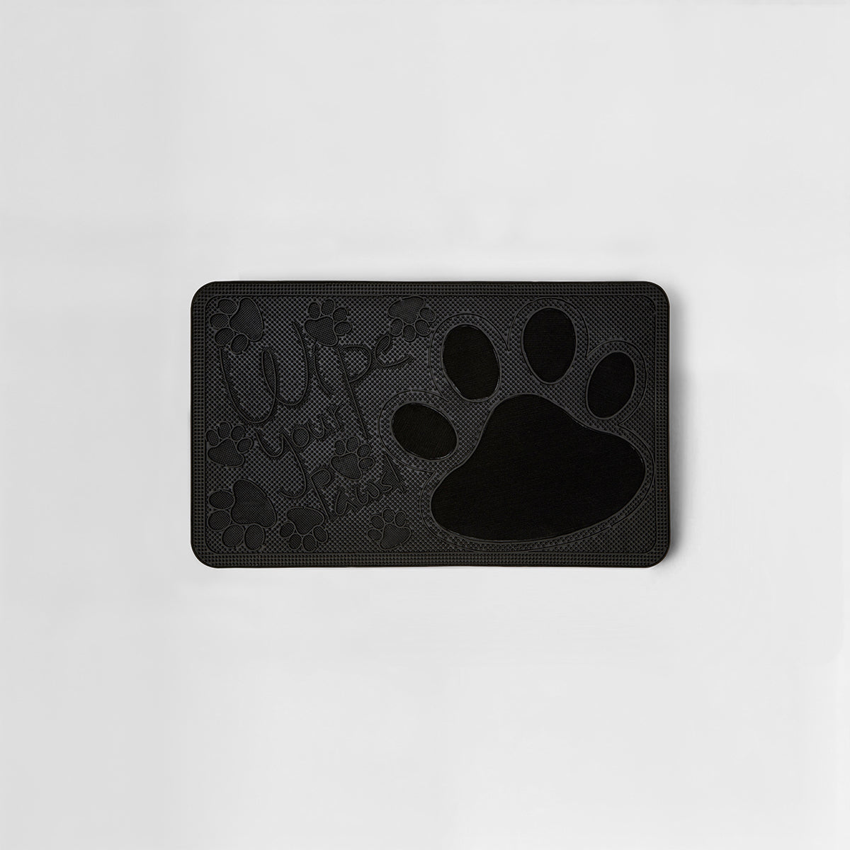 Wipe Your Paws Black Coir Doormat