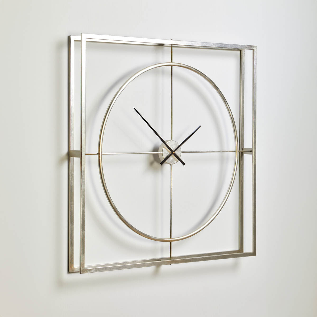 Trinity Silver Finish Wall Clock