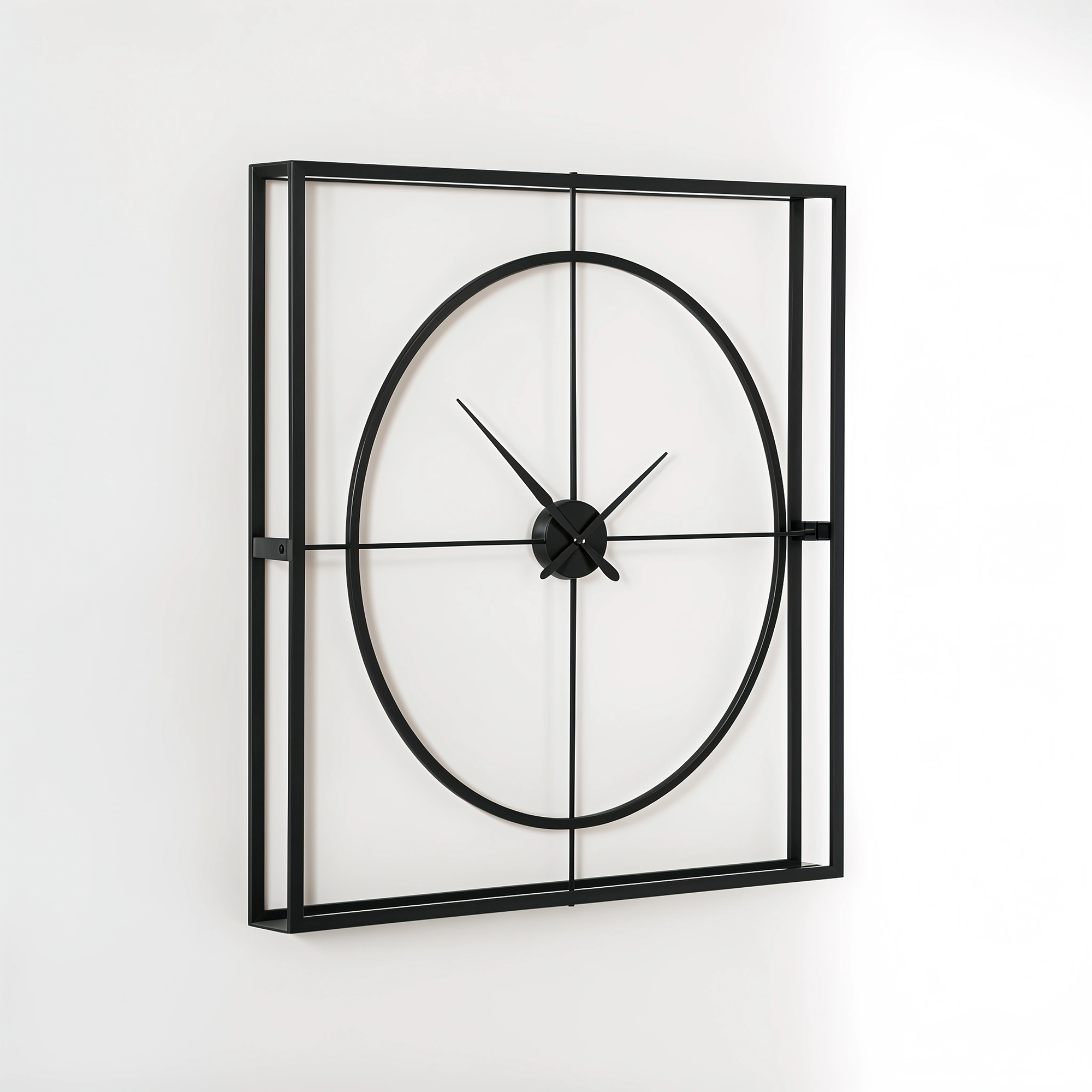 Trinity Black Finish Wall Clock