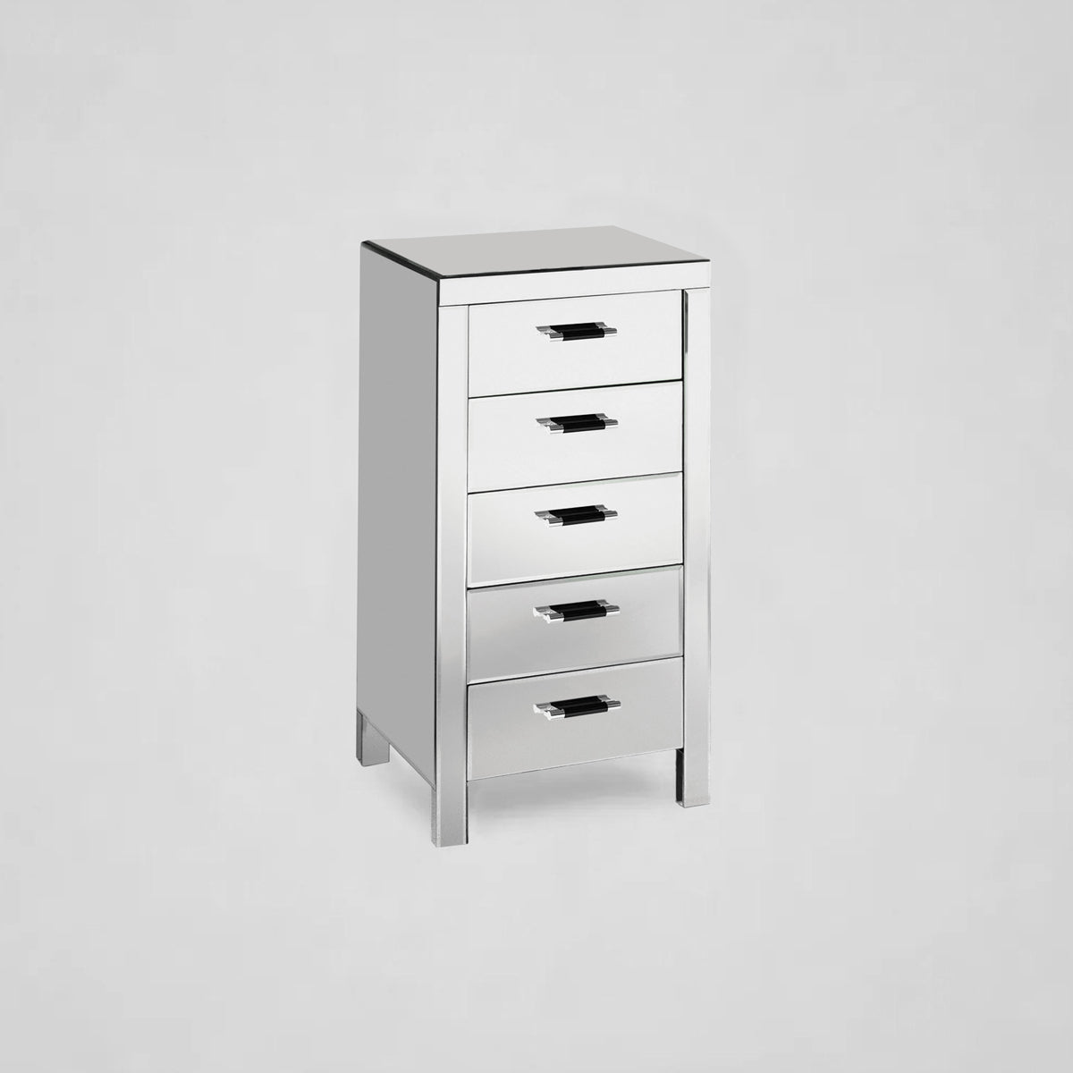 Vincenzo 5 Drawers Mirrored Drawer Chest