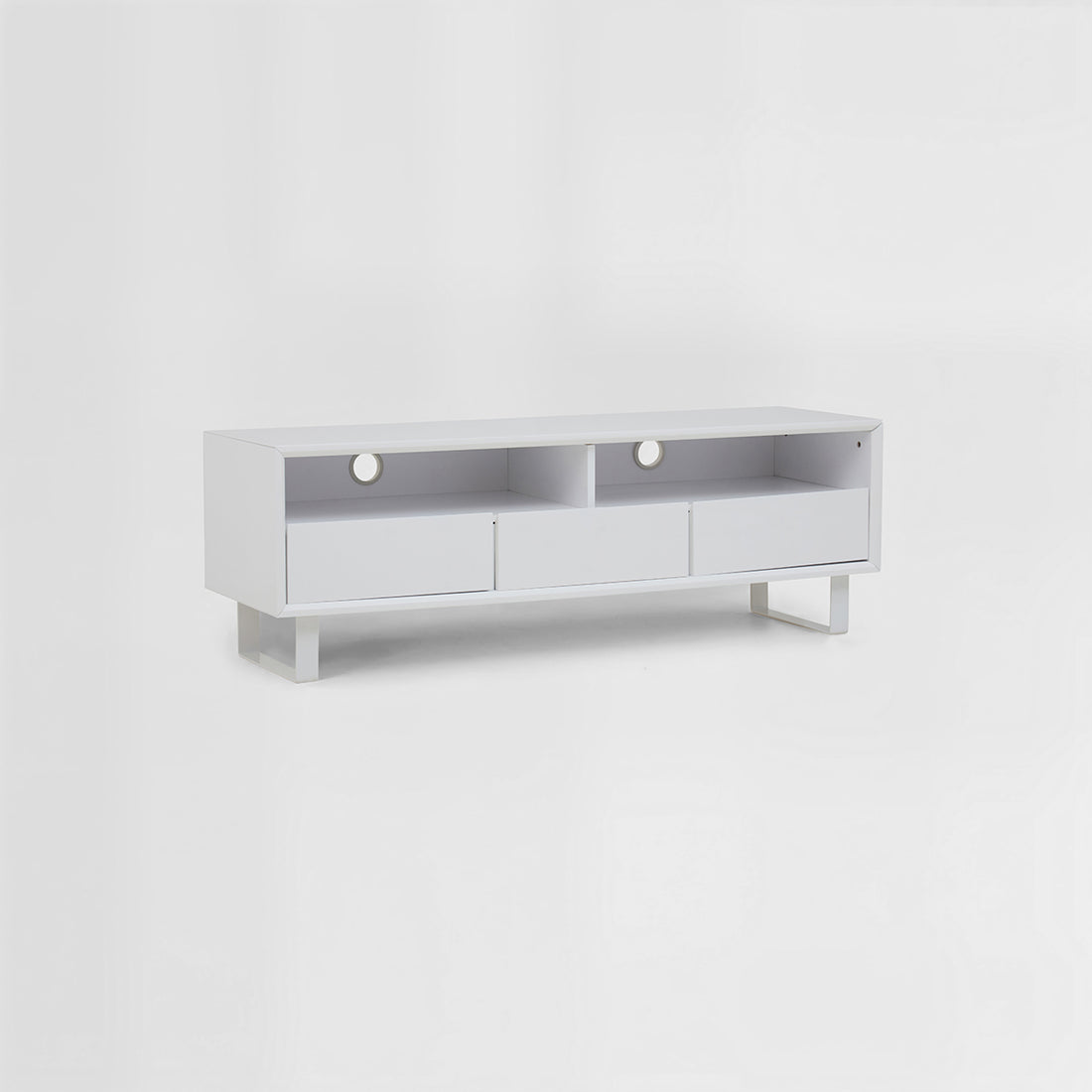 Moritz White High Gloss Media Cabinet