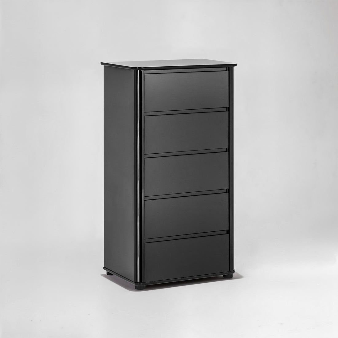 Moritz Black High Gloss 5 Drawer Chest