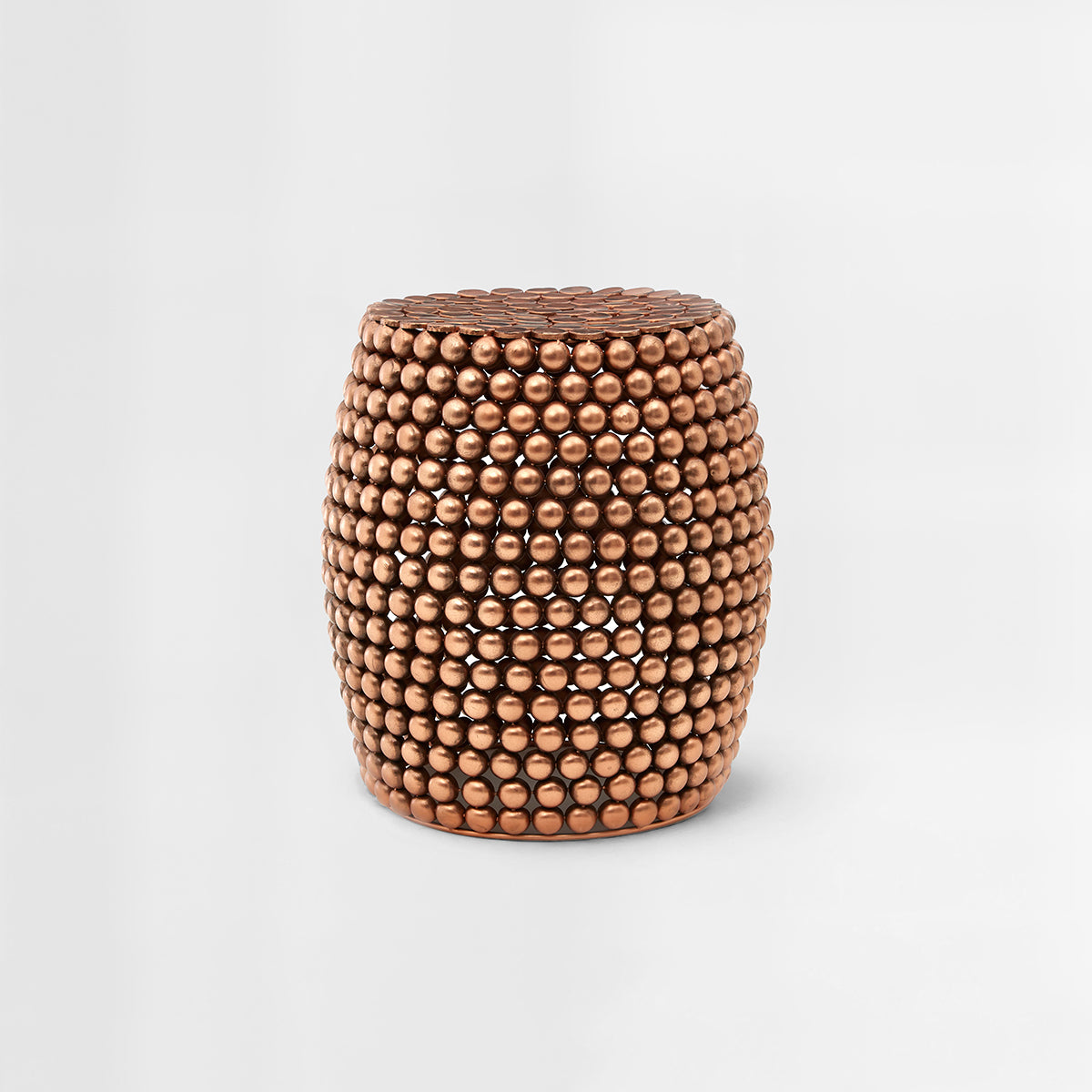 Templar Copper Finish Barrel Stool