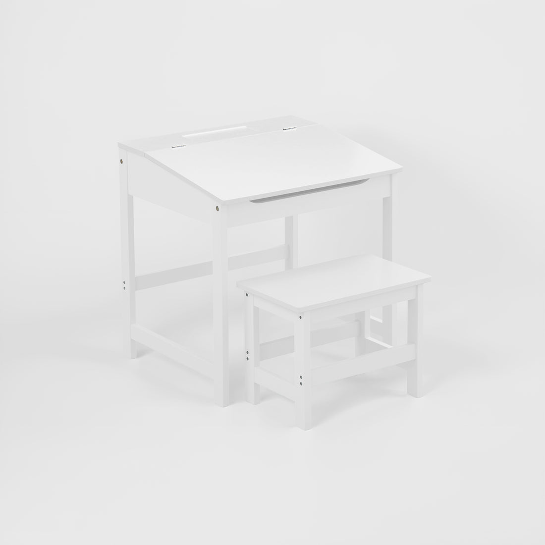 Jordan Childrens White Desk And Stool