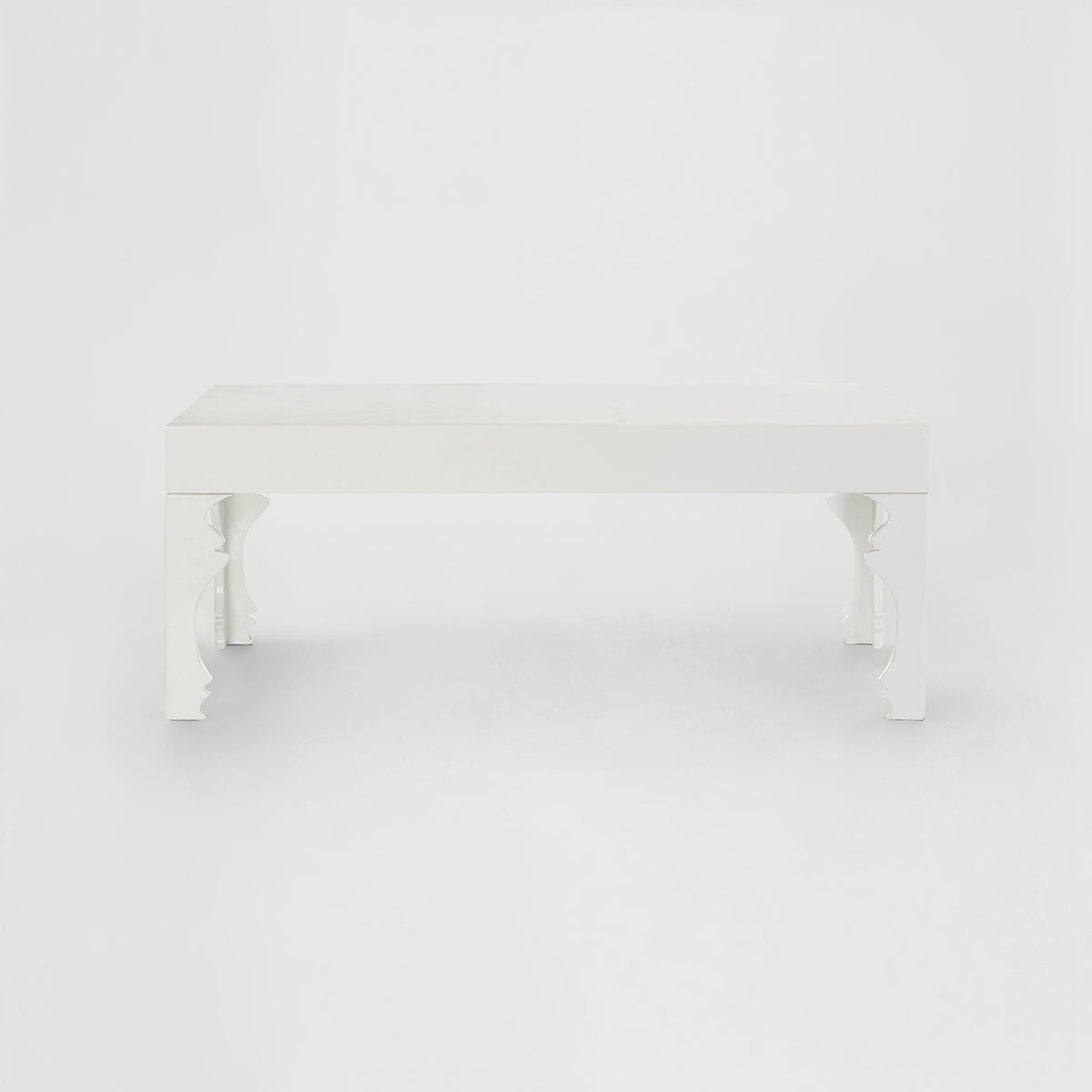 Luis White High Gloss Finish Coffee Table