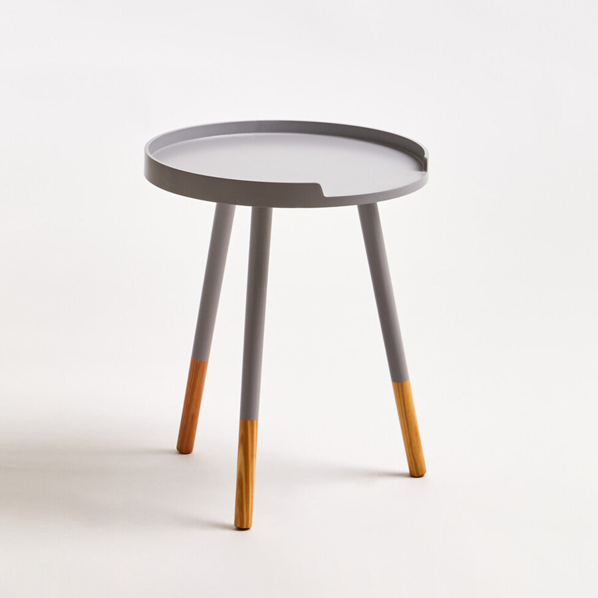 Viborg Grey Small Round Side Table